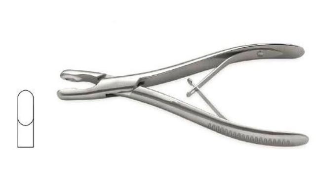 Luer Single Action Bone Rongeur Straight 180mm