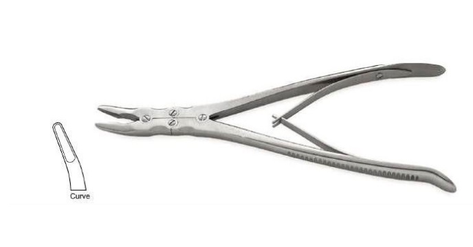 Smith-Peterson Bone Nibbler Curved Double action 240mm
