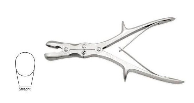 Mr Blobby'Stille-Luer Bone Nibbler Double Action Staight 260mm