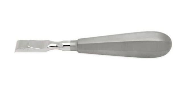 Farabeuf Rugine Elevator with Hollow Handle Curved Width 12mm